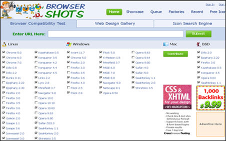 Browsershots-cross-browser-testing-tool